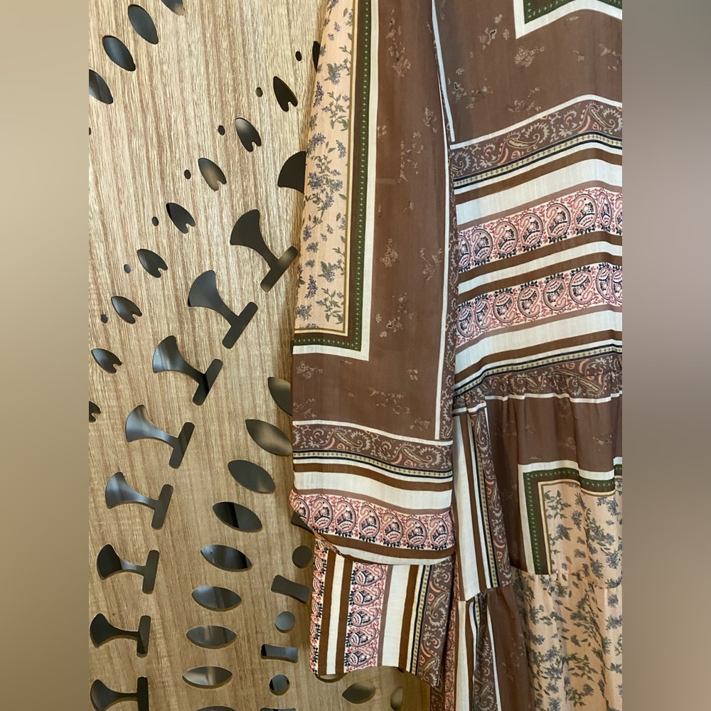 HARPER Patchwork Midi Dress - Picture 4 of 8